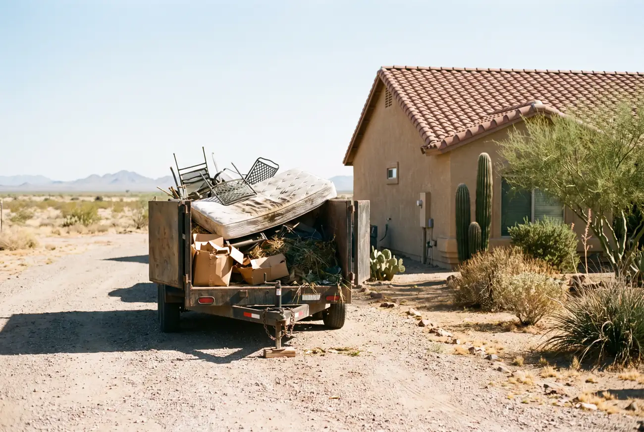 Yard debris removal in Casa Grande, AZ
